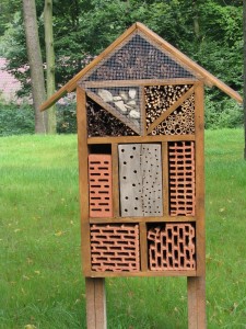 Building bee condo can provide a safe home for bees to live.