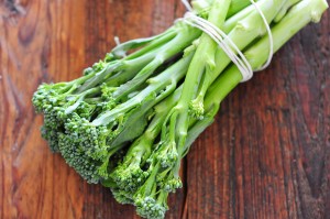 A natural hybrid of broccoli and gailan. More commonly known as Broccolini.